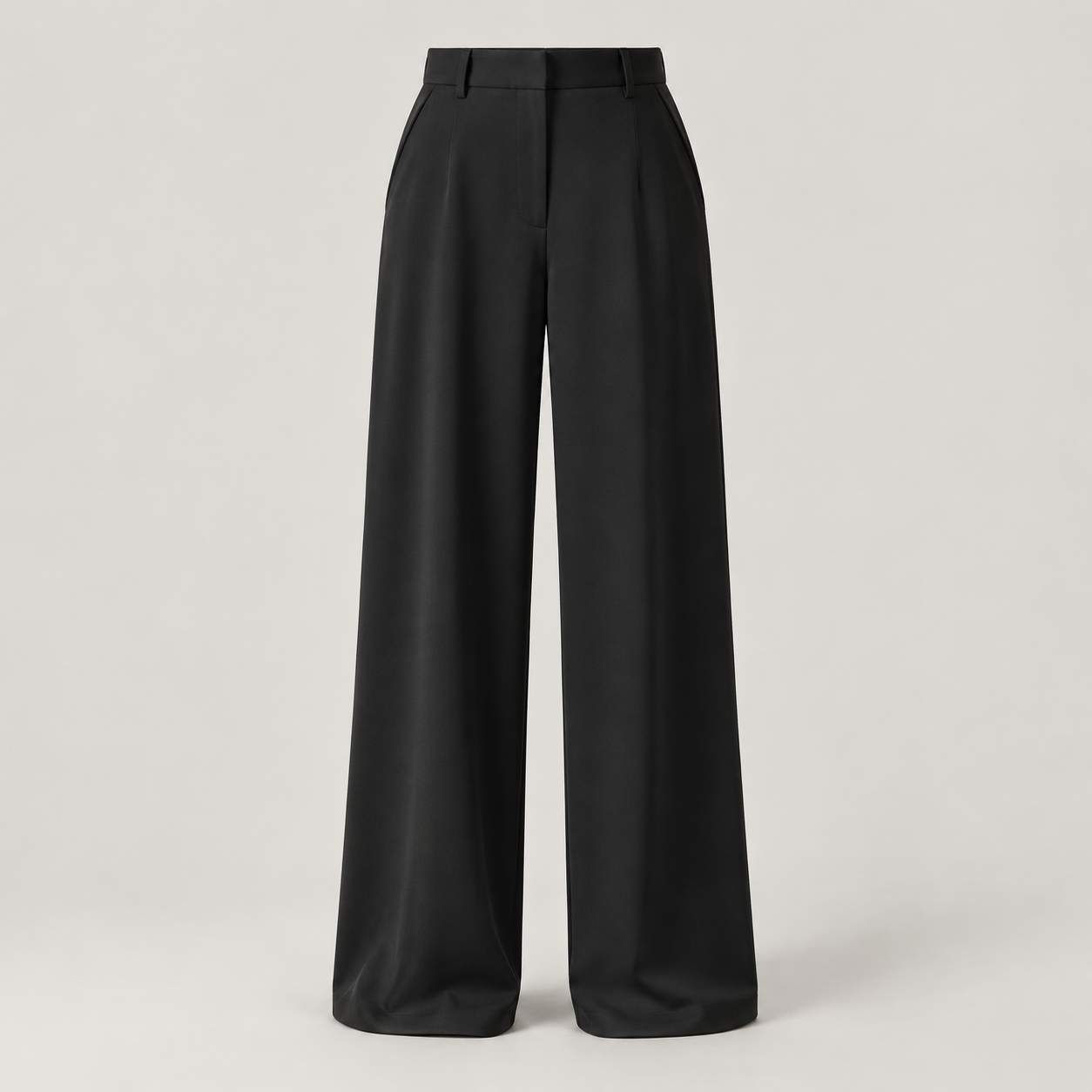 Ease Wide-Leg Trouser in Black